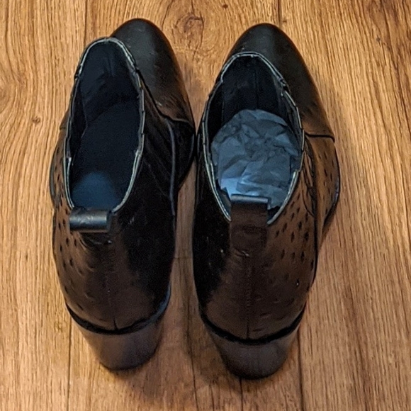 Donato Marrone Ostrich Leather Men's Heeled Boots - Picture 5 of 7